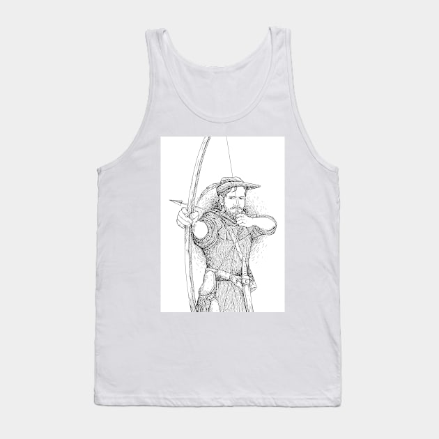 Robin Hood, The Legend: Sketch Tank Top by reynoldjay